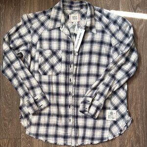 Urban Outfitters BDG Men's Blue Plaid Shirt Size Small NWT